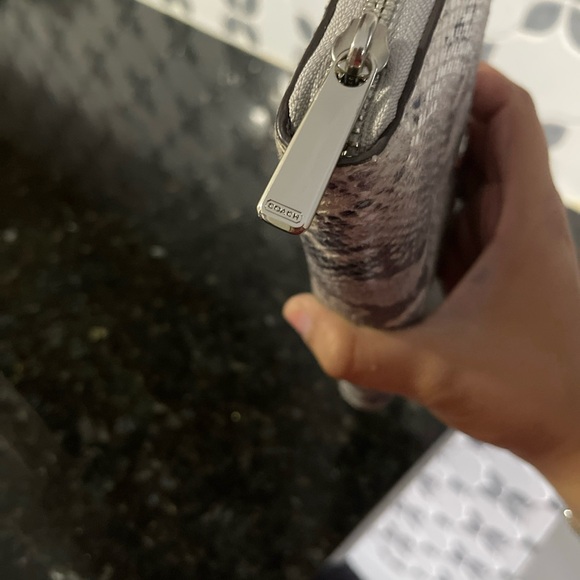 Coach Python Print Zip Around Accordion Wallet - Picture 6 of 8